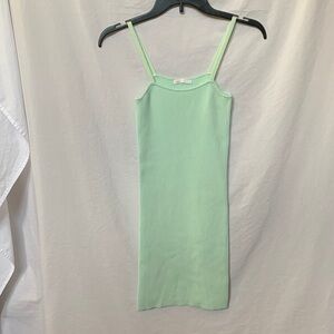 Gianni Bini Girls Mint Green Ribbed Midi Slip Dress Beautiful Color NWOT